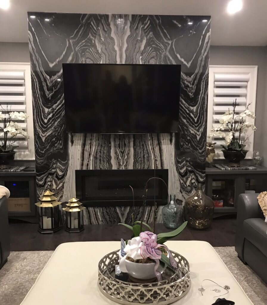 Onyx fireplace